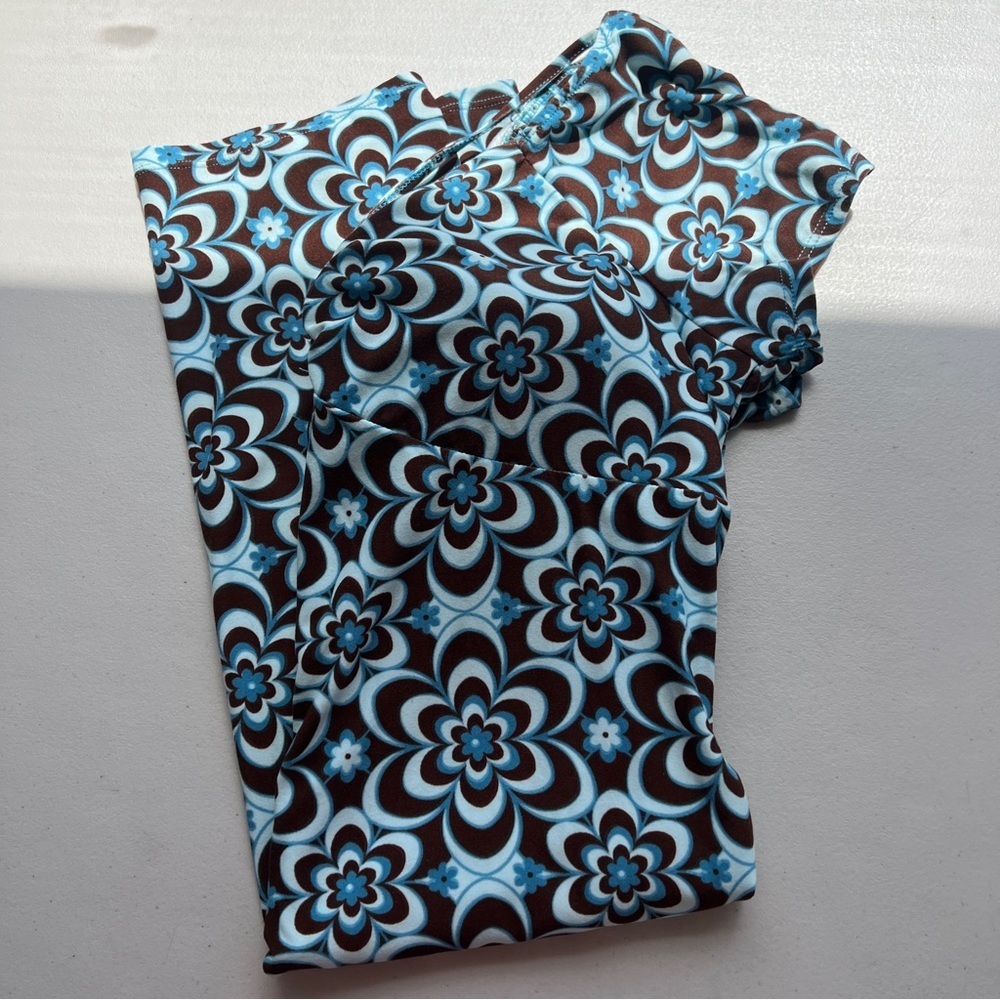 Y2k No Boundaries 90s Hippie Psychedelic Flower Print Mini Dres